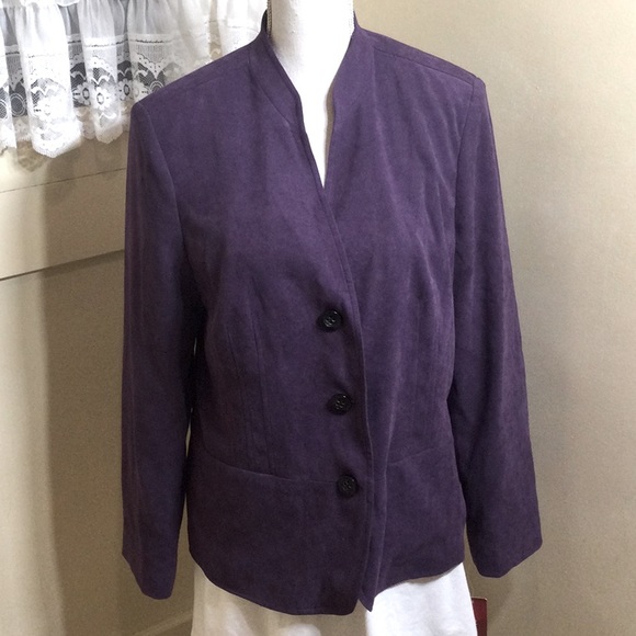 M Collection Purple .Soft Blazer Jacket - Picture 11 of 11